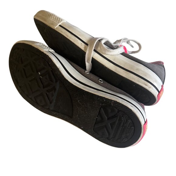 Converse All Star gray an pink in color sneakers size 8 - Picture 4 of 5